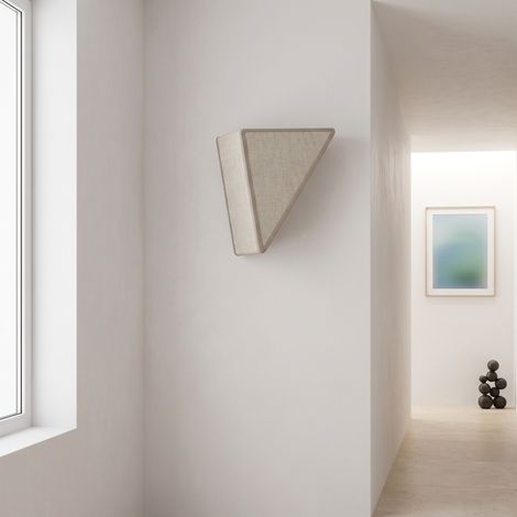 Aplique de Pared Triangular en Lino Beige  Serie RITA (1/5)