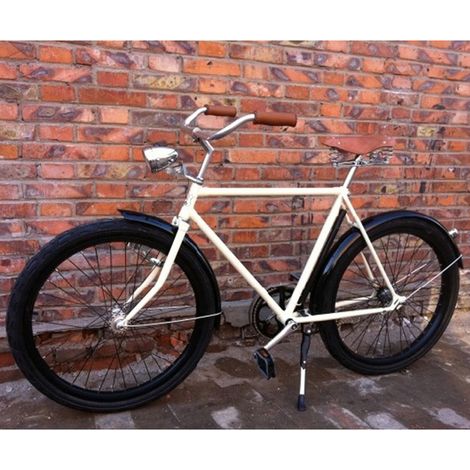 Vintage Fahrrad-Frontscheinwerfer mit superheller LED-Fahrradlampe und Visier (1/4)