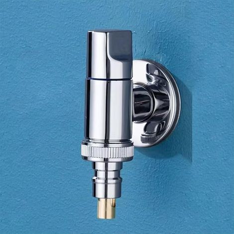 Washing Machine Tap, G1/2 Wall Mount, Quick Release Angle Valve, Water Stopping, for Washing Machine Valve (1/5)