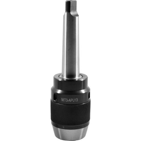 Jeffergarden Mandrin de perçage sans clé MTA3-APU16 pour fraiseuse CNC à queue plate intégrée (1/5)