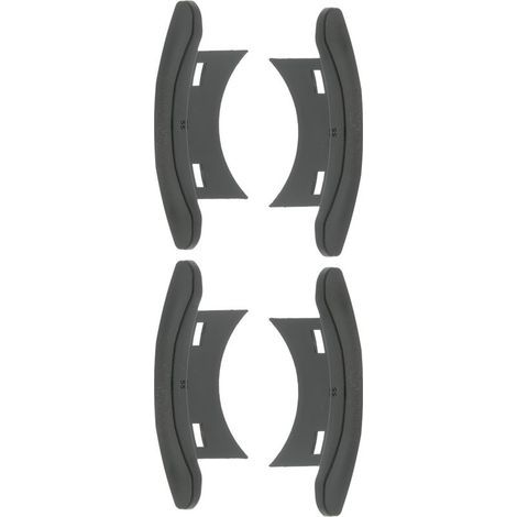 4x Embout guidage pour volet roulant en PVC noir – Maintien treuil fenêtre – Pour lame alu 55mm x 13/14mm – Coulisse ouverture fermeture (1/5)
