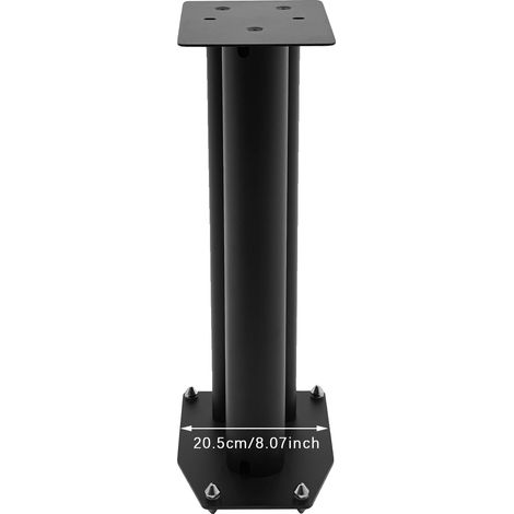 Lautsprecherständer, robuste Konstruktion, modernes Design, schwarz (1/2)