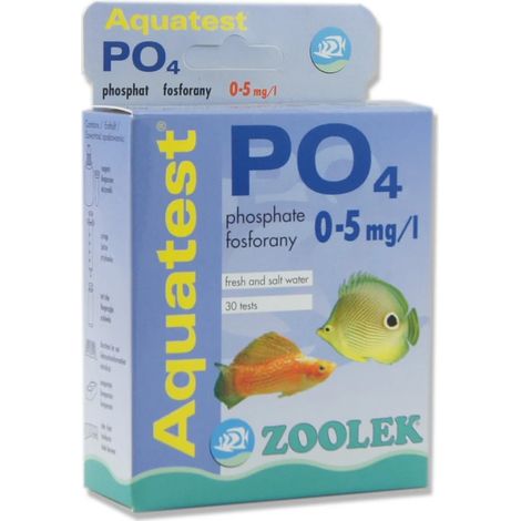Kit di controllo per il test dei fosfati (PO4) nell'acqua dell'acquario, 30 pezzi.