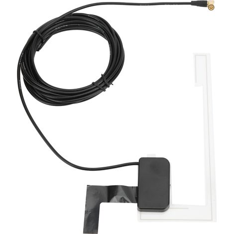 Câble adaptateur d'extension audio stéréo DAB FM AM pour autoradio (voiture/camion) avec antenne DAB et antenne DAB pour véhicule/camion. (1/5)