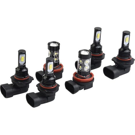 Ampoules LED pour phares (feux de route et de croisement) et antibrouillards pour RAV4 2013, 2014 et 2015 (1/5)