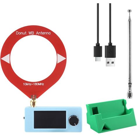 SI4732 Radioempfänger-Set + Antenne + Ständer 10 kHz - 180 MHz, 1,9-Zoll-Bildschirm, FM/AM/LSB/USB, SI4732 Mini-Kurzwellenradio.