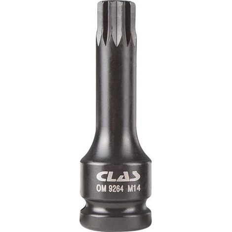 Douille embout choc XZN M14 L.78mm 1/2" Cr-Mo - SA 0467 - CLAS Equipements
