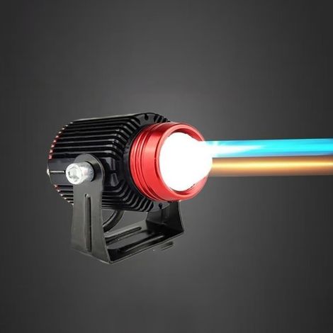 2x Phares Moto LED Puissants, Étanches & Antichocs, Projecteurs Motocyclete à Forte Transmission Lumineuse (1/5)
