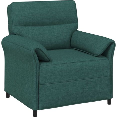 Divano 1 posto Verde Scuro 88 x 83 x 95 cm Tessuto vidaXL (1/5)