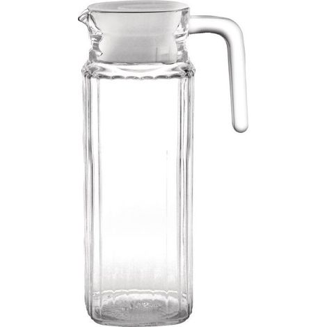 Pichet rainuré en verre 1 L - Boite de 6 (1/5)