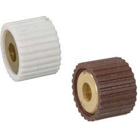 500PZ MENSOLE CILINDRICHE FORATE IN OTTONE - marrone
