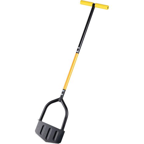 Bêche à Bordure, 106 x 22 cm, Acier, Manche Long, Lame dentelée, Noir/Jaune (1/5)