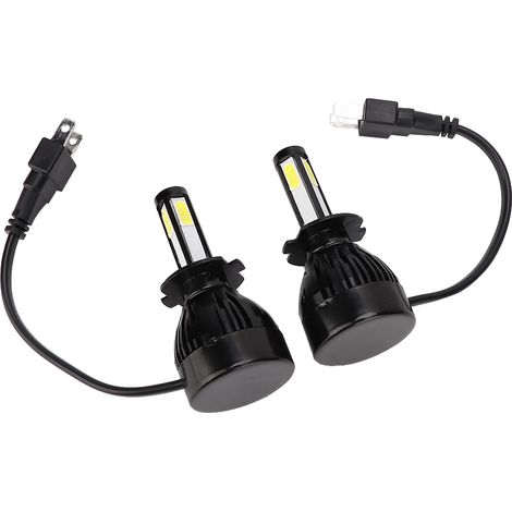 2 pcs Ampoules LED H7 80W Ultra Lumineuses pour Phares de Voiture, Étanches, Feux Avant Automobile (1/5)