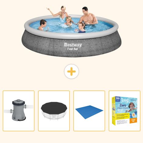 Bestway Bestway Fast Set Ronde - 396x84 cm - 5-pièces S198 (1/5)