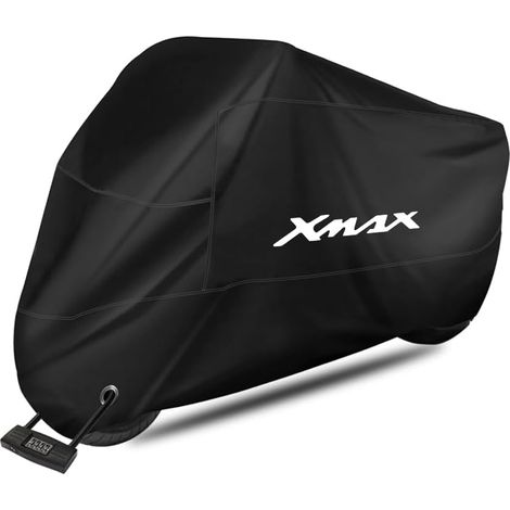 Motorcycle Cover Waterproof Outdoor Indoor 210D Polyester Dust Windproof Snowproof Motorcycle Cover for XMAX X-MAX 125 250 300 400 (265105125cm) (1/5)