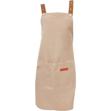 Tablier de Cuisine Unisexe en Nylon avec Poches Sangle de Cou Ajustable et Imperméable pour Cuisiner Griller Pâtisser Peindre Cuisiner Artistes Serveurs Restaurants et Cafés. (1/5)