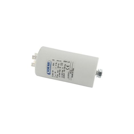 Condensador eléctrico universal de 50 Uf. - Montaje M8, ø: 50 mm, H: 94 mm