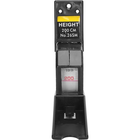 Mètre ruban rétractable de 2 mètres, outil de mesure en métal (noir) (1/5)