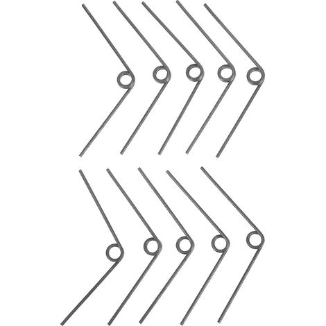 Ressorts de Sécateur Résistants à L'oxydation Lot de 10 en Acier Manganèse Noir Fiables pour Bricolage et Projets de Réparation (1/5)