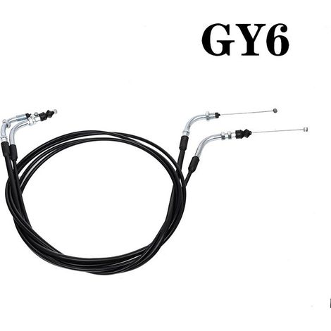 Pièces détachées pour karting tout-terrain GY6 : câble de marche arrière, câble de frein à main de marche arrière, câble d’accélérateur (1/4)