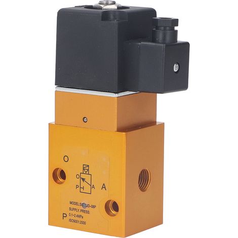 Guide intérieur de l'électrovanne G1/4 po, 2 positions, 3 voies, vanne d'inversion haute pression 220 V CA (1/5)