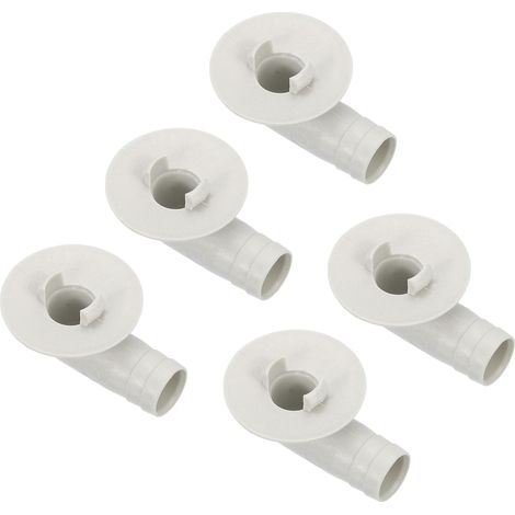 5 Raccords de Tuyau de Vidange pour Climatiseur 15mm Blanc (1/5)