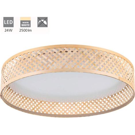 Plafoniera Contemporanea Luppineria Policarbonato Bianco Luce Led Integrato 20W (1/4)