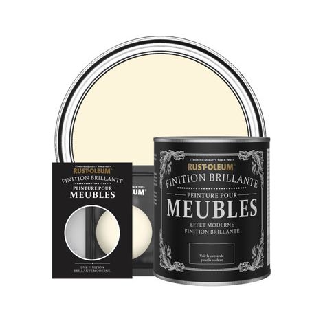 Peinture pour Meubles Brillante - Crème Fouettée (1/2)