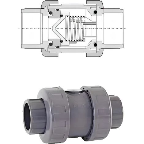 Clapet anti-retour à ressort Ø 50 mm