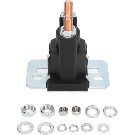 GARRYFIZH Solénoïde de démarreur 100 A pour tondeuse à gazon, remplacement pour véhicules 24 V