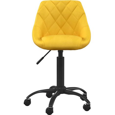 Maison Exclusive - Bürostuhl Senfgelb Samt (1/5)