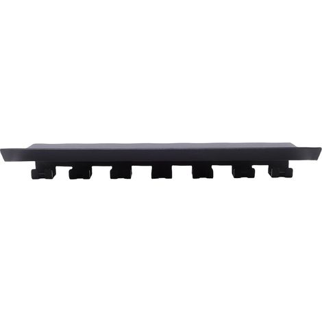 Carbon Steel Floating Shelf Organizer with 7 Sturdy Hooks for Gym Equipment Storage (1/5)