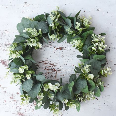 Guirlande Artificielle Eucalyptus - Décoration Murale pour Mariage Intérieur Extérieur - Couronne Suspendue Photo Prop - 1 Pièce (1/5)