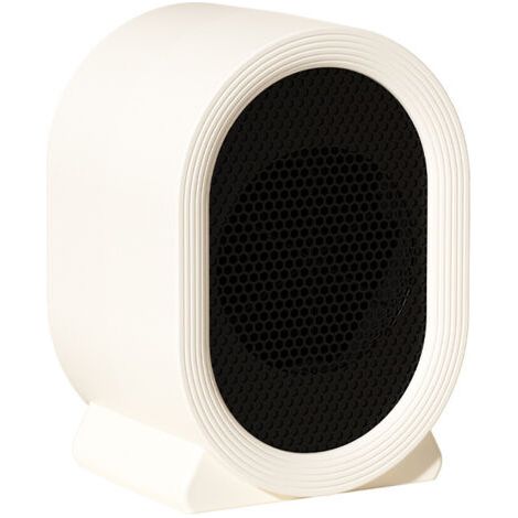 Chauffage d'appoint 500 W, simple et compact, facile à transporter, chauffage soufflant à 2 modes, chauffage électrique, protections multiples, convient aux bureaux, chambres et salons.Blanc (1/3)