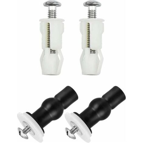4er-Pack Toilettensitz-Scharnier-Befestigungsschrauben, Toilettensitz-Erweiterungsschrauben, Toilettensitz-Befestigungsschrauben für FLITI Toilettensitz-Set