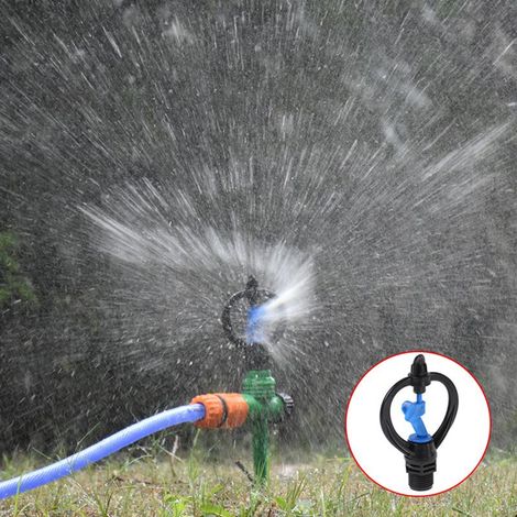 Lot de 10 arroseurs rotatifs pour pelouse, buse automatique à 360°, pour jardin.-AquaForge