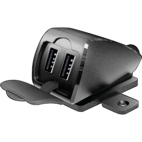 Usb-Fix Trek 2, doppio caricatore usb resistente all’acqua, fissaggio con viti o biadesivo - Ultra Fast Charge - 5400 mA - 12/24V (1/5)