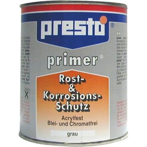 Couche d'apprêt - PRESTO - 387290 - Gris - Anti-corrosion - Adhérence excellente
