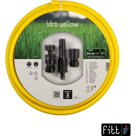 Fitt Gartenschlauch Idro Yellow 1/2 20 m mit Armatur Wasserschlauch (1/3)