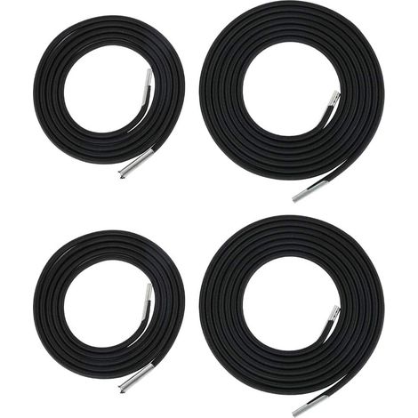 Corde Élastique de Remplacement pour Chaise Longue - Ø4,5 mm - 2,2 m et 1,4 m - Universelle pour Fauteuil Relax Textilène et Chaise Pliante - 4 Pièces (1/5)