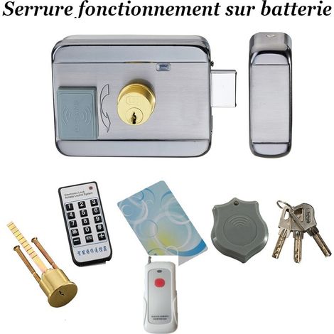 Serrure télécommandé sur batterie d'ouverture à distance