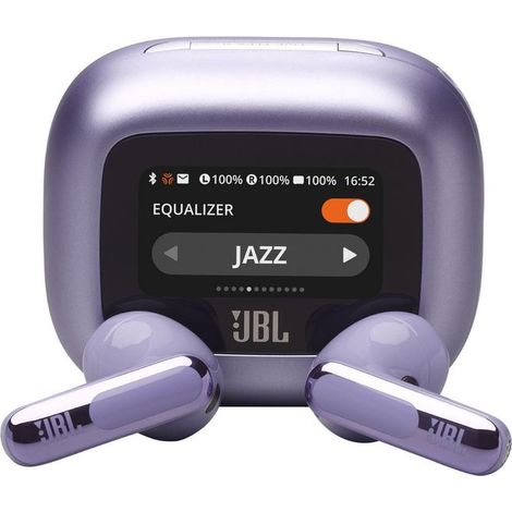 Auriculares Bluetooth JBL Live Flex 3 con estuche de carga/ 10 horas de reproducción/ Morados (1/5)