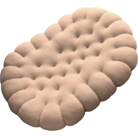 Cojín de suelo ovalado japonés creativo con forma de galleta, cojín para silla de estudiantes, cojín para asiento de oficina, venta al por mayor (albaricoque, 4050) (1/5)