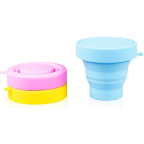 Mug pliable en silicone de 170 ml, idéal pour les voyages et les pique-niques. Résistant à l'usure, léger et rétractable. (1/5)