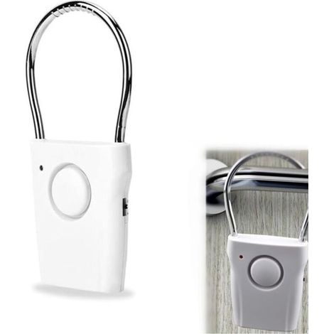 Alarme de porte et fenêtre, Capteur de porte / fenêtre, 120dB Touch Sensor Poignée de porte Alarme Anti-vol Vibration Fenêtre Alerte Contre Le Cambriolage Home Security (1/4)