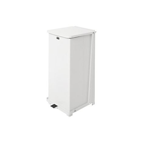 Cubo de basura con pedal Defenders®  capacidad 95 l  blanco