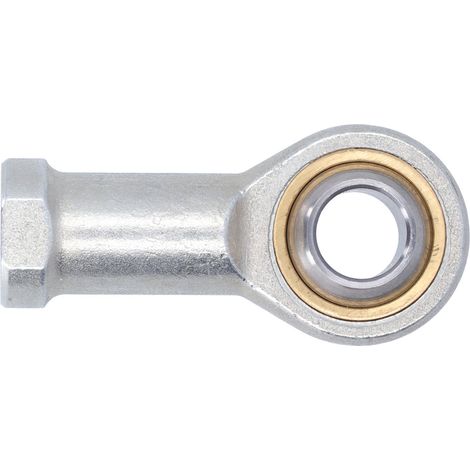Rotule tige filetée SI12T/K en acier carbone 16mm, palier articulé pour vérins hydrauliques et engins de chantier, filetage droit (pas positif) (1/5)