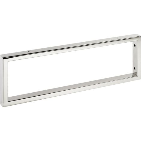 1 Stück Waschtischkonsole WK450 rechteckig 450 x 150 mm Edelstahl poliert