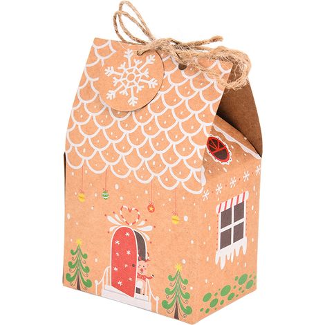 Sacs cadeaux de Noël, coffrets cadeaux de bonbons et biscuits de Noël raffinés, décorations cadeaux de fêtes
