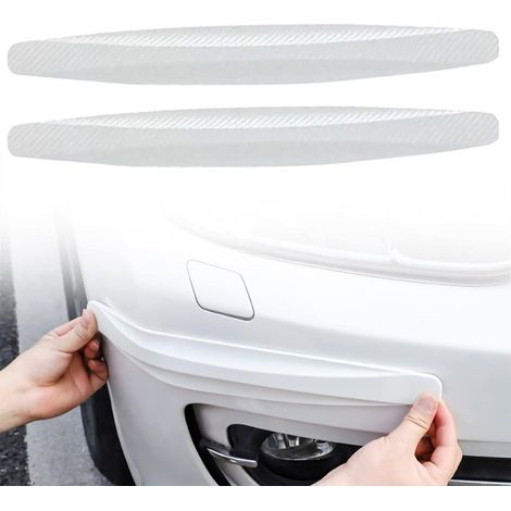 (White)Car Bumper Strips, Bumper Rubber Strip, Bumper Protector, Anti-Collision Rubber, Anti-Collision Rubber Strips, Anti-Collision Bumper (White)